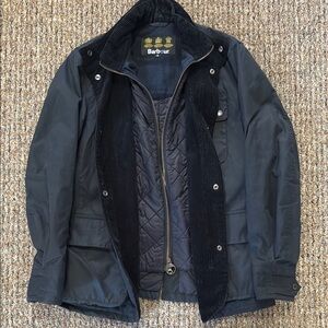 Military Field Jacket in Olive Green with Cargo Pockets